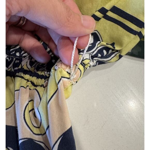 Crewcuts Size 3 Multi Color Sleeveless Print Dress 100% Cotton Pockets Resort - Picture 6 of 8